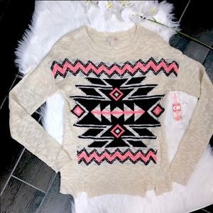 GB Gianni Bini knit & sequin sweater